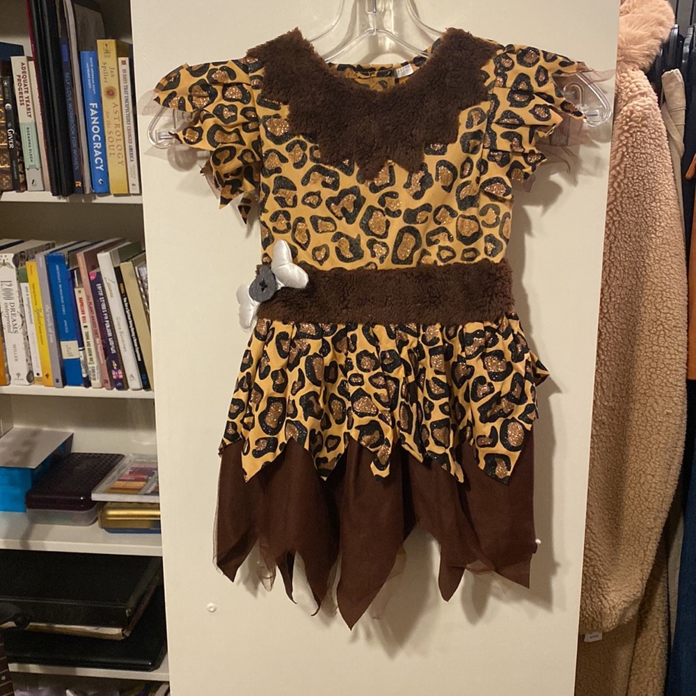 Baby toddler cave woman Halloween costume dress